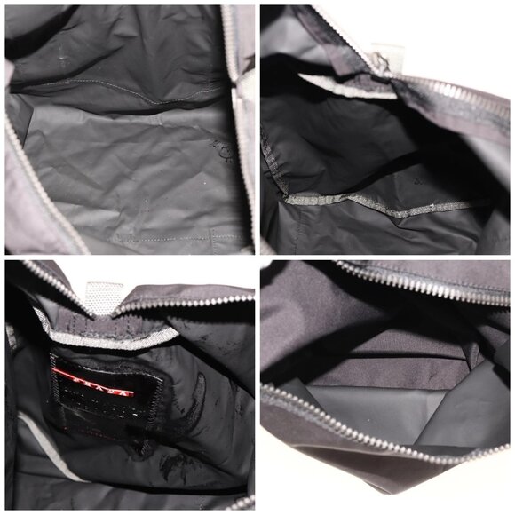 PRADA Boston Bag Nylon Black Gray Auth 76178 - Picture 16 of 16